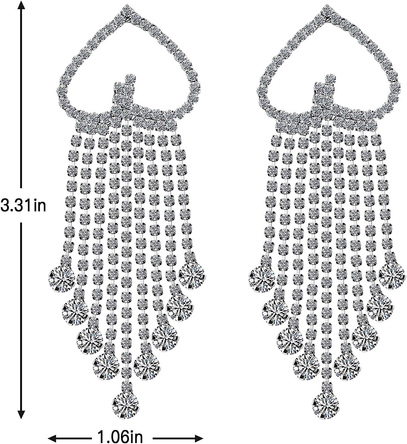 Xerling Crystal Wedding Flower Drop Earrings Long India | Ubuy